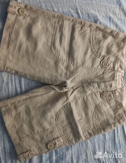 Льняные шорты 44р
