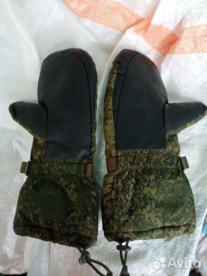 Рукавицы флис цифра