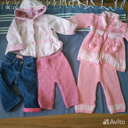 Вещи пакетом на девочку 74-80(12 позиций)