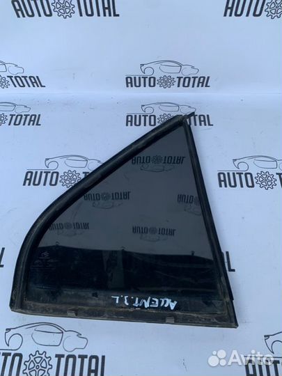 Стекло двери заднее левое Hyundai Accent