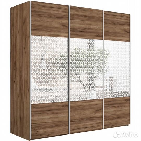 Шкаф-купе Эста 3-х дверный Комби (6 лдсп / 6 Стеко