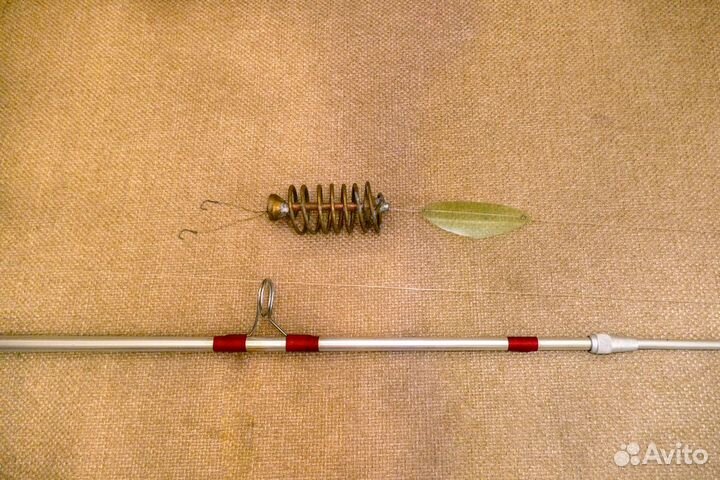 Спиннинг СССР Ленинградский с катушкой Киев 1973г