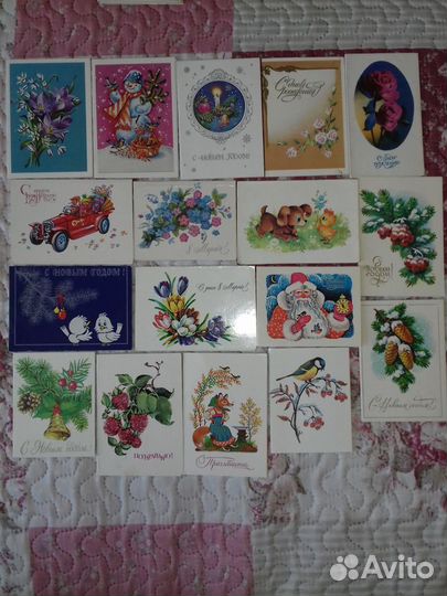 Открытки СССР мини