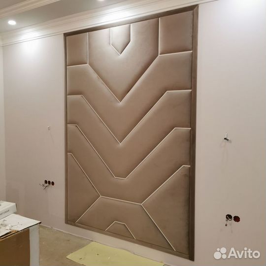 Мягкие стеновые панели с профилем