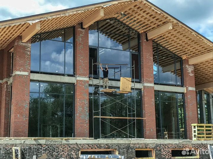 Окно Алюминиевое витражное