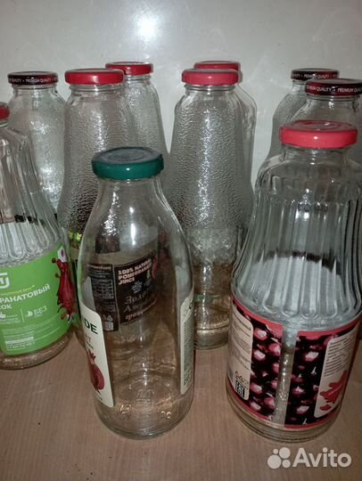 Бутыли 1 л стекло для консервации,декупажа,декора
