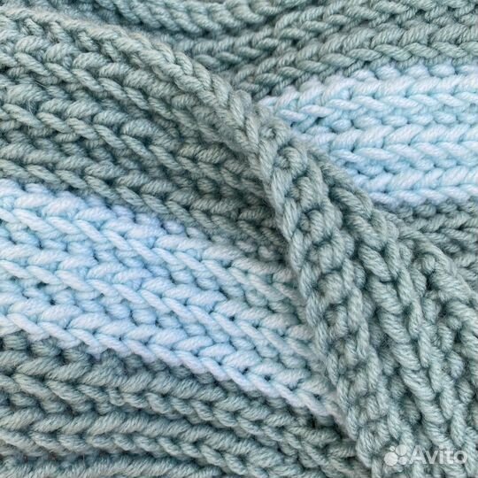 Теплый шарф ручной работы