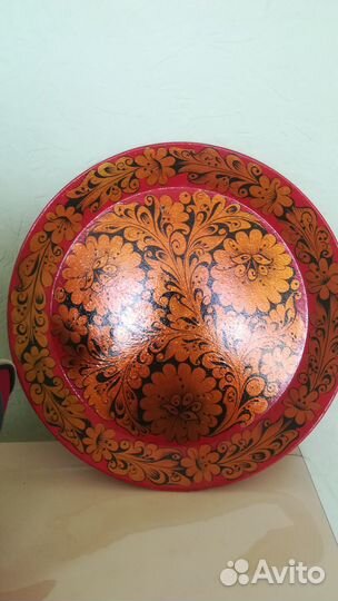 Тарелка поднос дерево