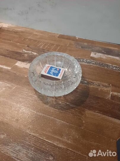 Пепельница, Чехия, хрустальная