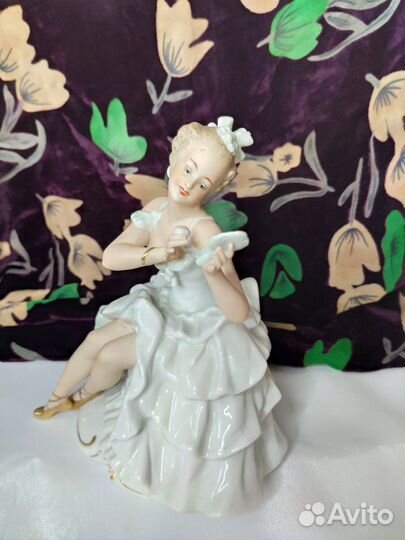 Статуэтка Балерина с зеркалом, Германия 40-50- е г