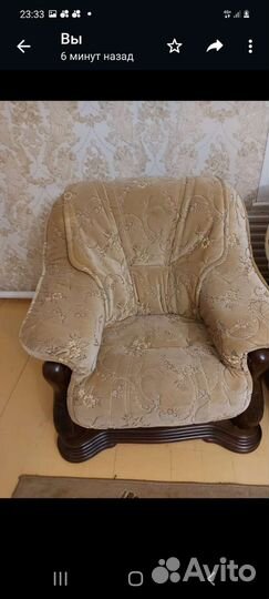 Диван и 2 кресла
