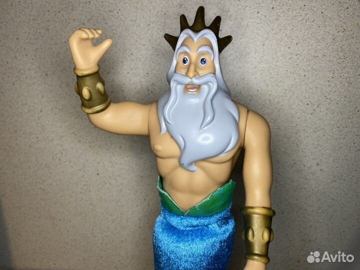 Тритон кукла дисней принцессы русалочки Ариэль