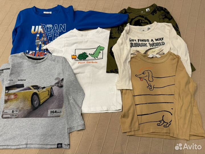 Лонги hm, molo; джемпер, футболка 116