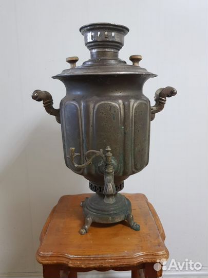 Самовар угольный старинный бр. Шемареных