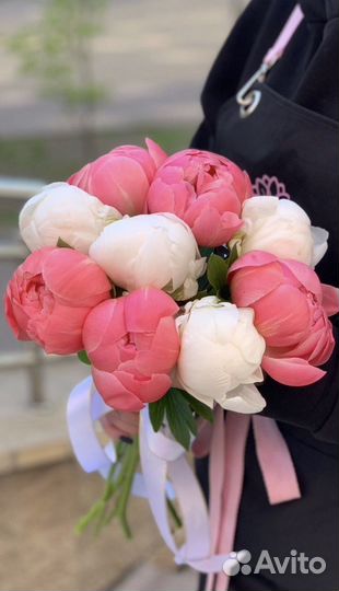 Букеты из Пионов Цветы с доставкой 24/7