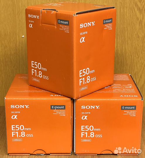 Sony E 50mm F/1.8 OSS (SEL50F18) Black Новый