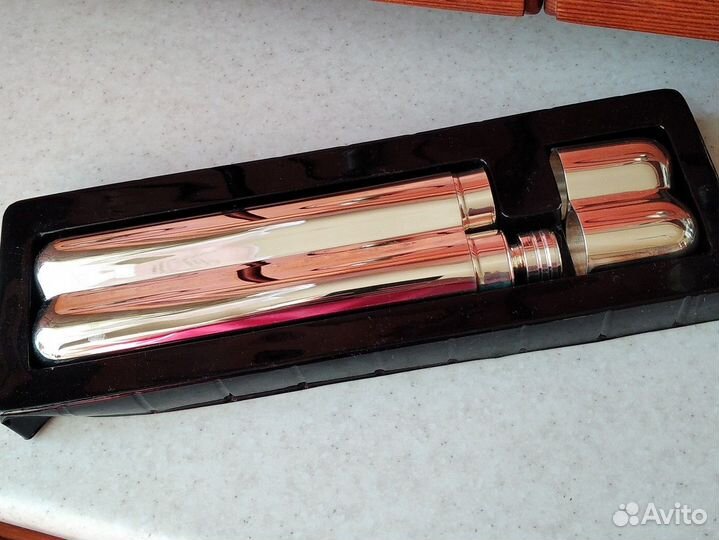 Хьюмидор для сигар и фляга серебрение