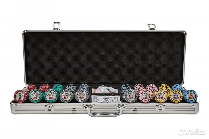 Набор для покера Black Crown на 500 фишек 61809