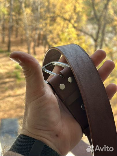 Ремень мужской ручной работы