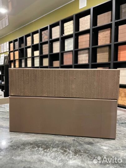 Кирпич керамический темно-коричневый гладкий Керма