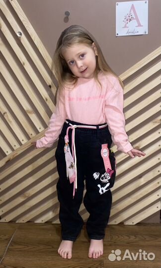 Джинсы на флисе для девочки