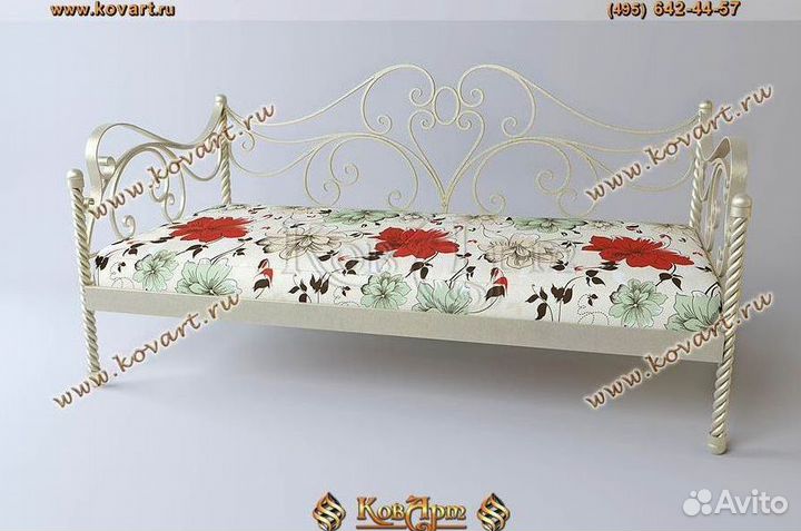 Кованые диваны. Кованая кровать диван. Art: J321