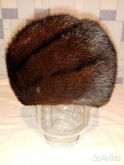 Шапка норковая женская 58 размер