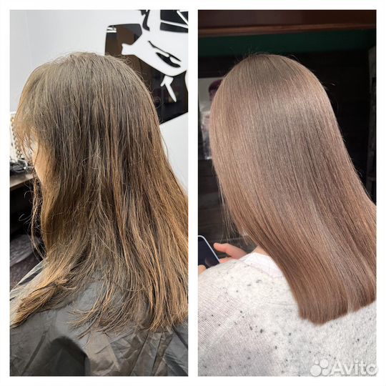 Выпрямление волос Биовыпрямление Наноботокс волос