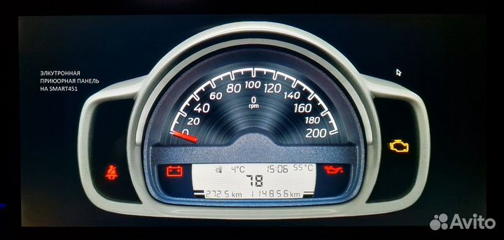 Приборная панель на smart451