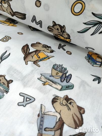 Ткань поплин хлопок на постель детскую кровать