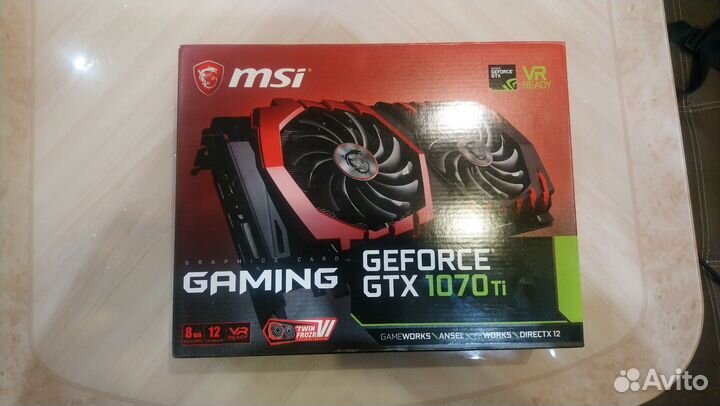 Видеокарта msi gaming gtx 1070 ti 8gb