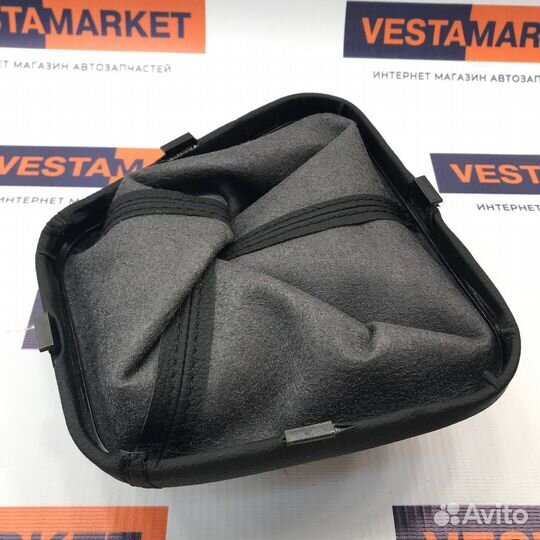 Ручка кпп 2110-2112 стиль Веста Антихром (в коже)