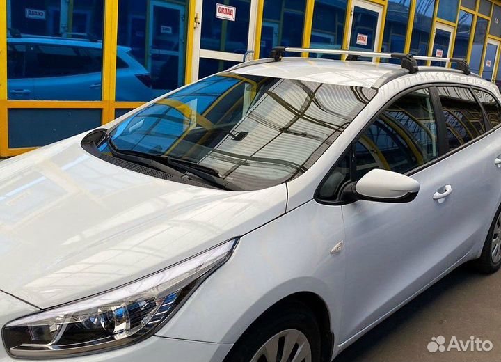 Багажник Turtle на низкие рейлинги Киа Сид и др