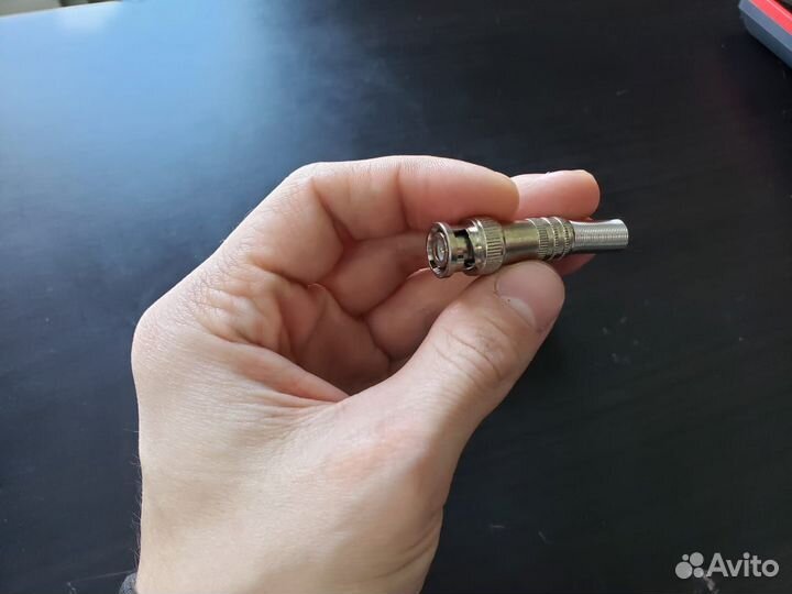 Разъем штекер BNC под винт с пружиной