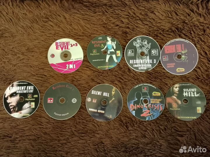 Диски на sony playstation 1 (one)