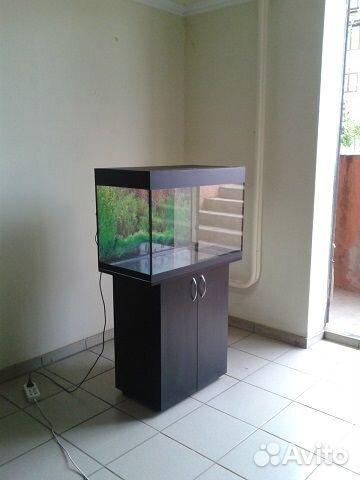 Аквариум 100 свет, биофильтр фон тумба