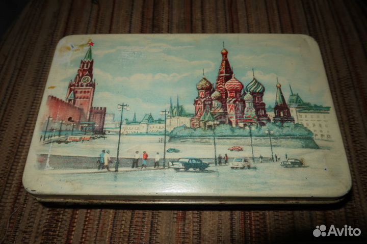 Жестяная коробка Красная Площадь