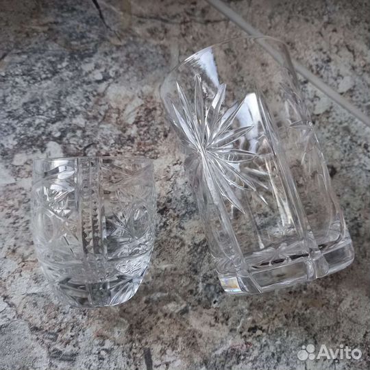 Стопка и стакан хрусталь СССР