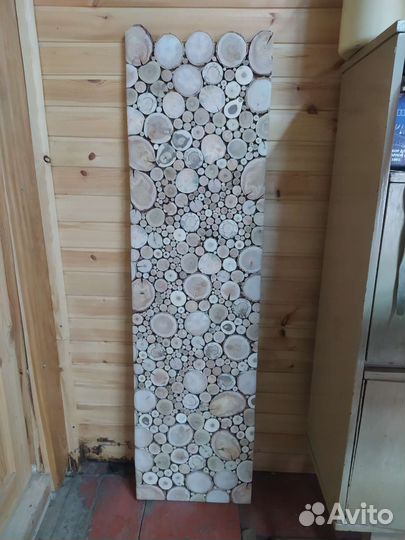 Панно из спилов дерева