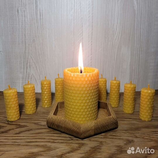 Свечи из вощины ручной работы
