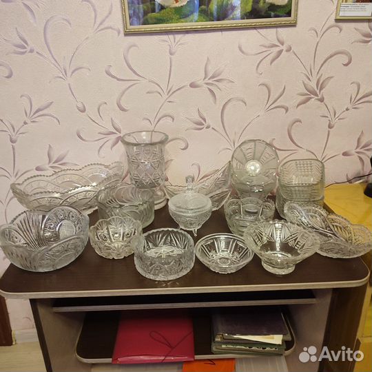 Ваза хрустальная