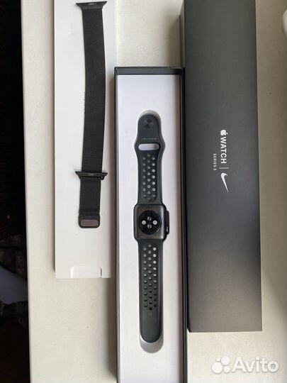 Часы apple watch 3 38 mm nike