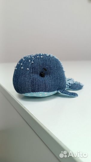 Игрушка кит ручной работы (китёнок)