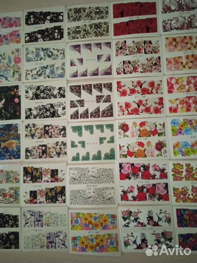 Наклейки для ногтей. Набор 3-5 штук