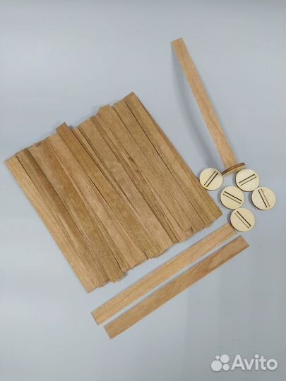 Фитиль деревянный для свечей