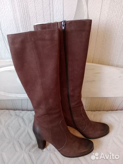 Сапожки Ecco 39 размер, кожа