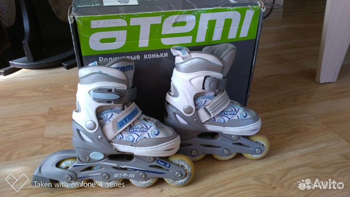 Ролики раздвижные, размер 25-28