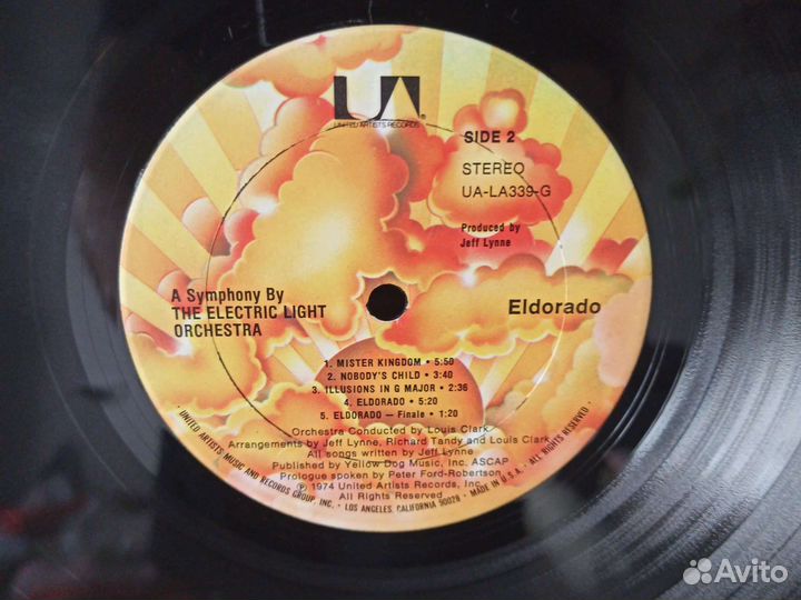 Пластинка Electric Light Orchestra Eldorado США