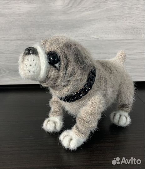 Вязаный пёсик - барбосик