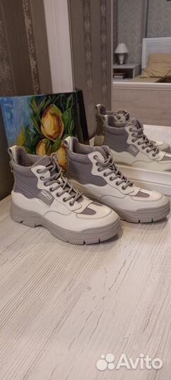 Кеды (ботинки) женские натуральная кожа демисезон